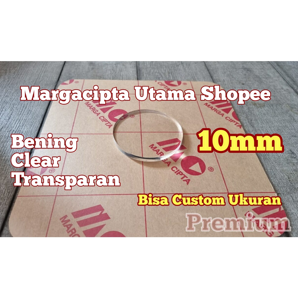 PREMIUM Acrylic Bening 10mm Diameter 53cm Laser Cutting Akrilik Bulat