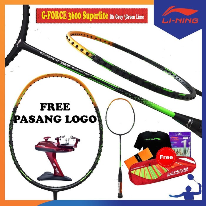 LINING Raket Badminton G-Force 3600 Superlite ORIGINAL