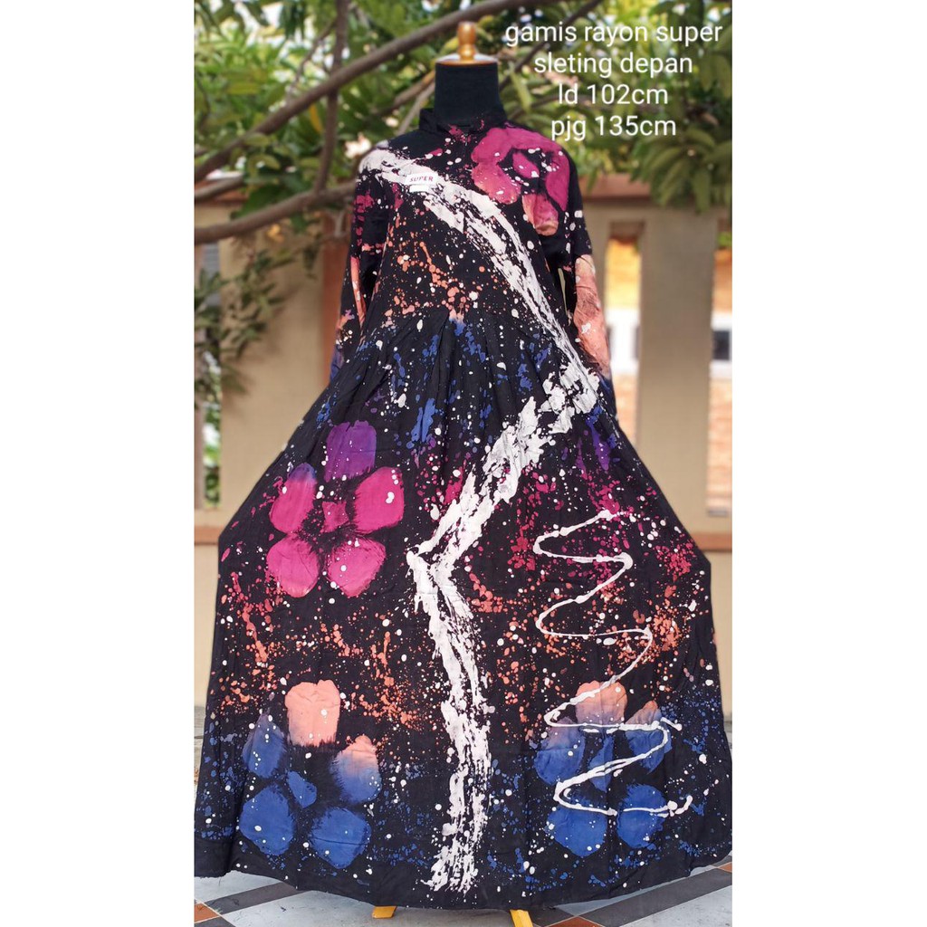 Gamis rayon super Baju gamis model terbaru Gamis modern