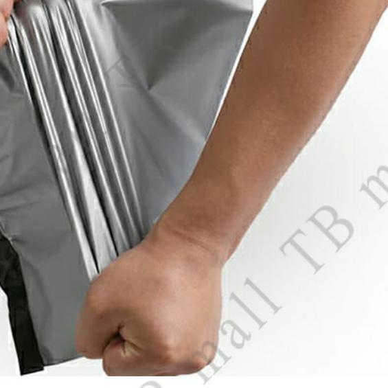 

✧ Plastik Packing Polymailer LDPE Online Shop 30X40CM Silver Glossy Isi 100Pcs Lem Perekat Tebal ♛