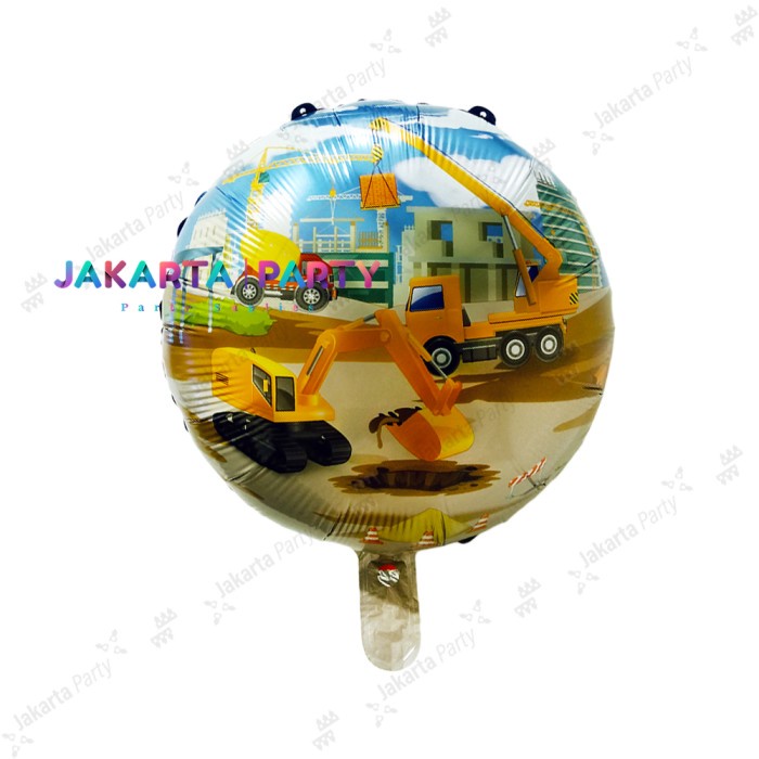 Balon Foil Bulat Alat Konstruksi / Balon Foil Kendaraan Alat Berat