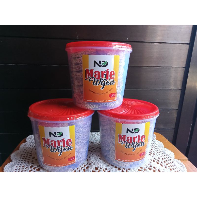marie wijen kemasan toples 500 gram isi 34 keping