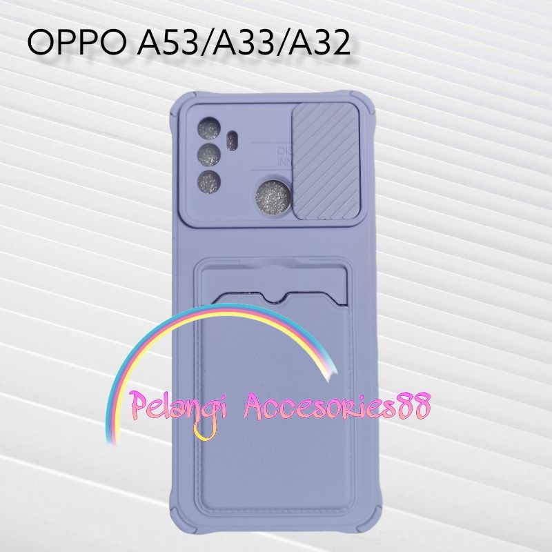 CASE OPPO A53 / A33 / A32 / A53S 4G CASE SOFTCASE SLEDING WARNA WARNI