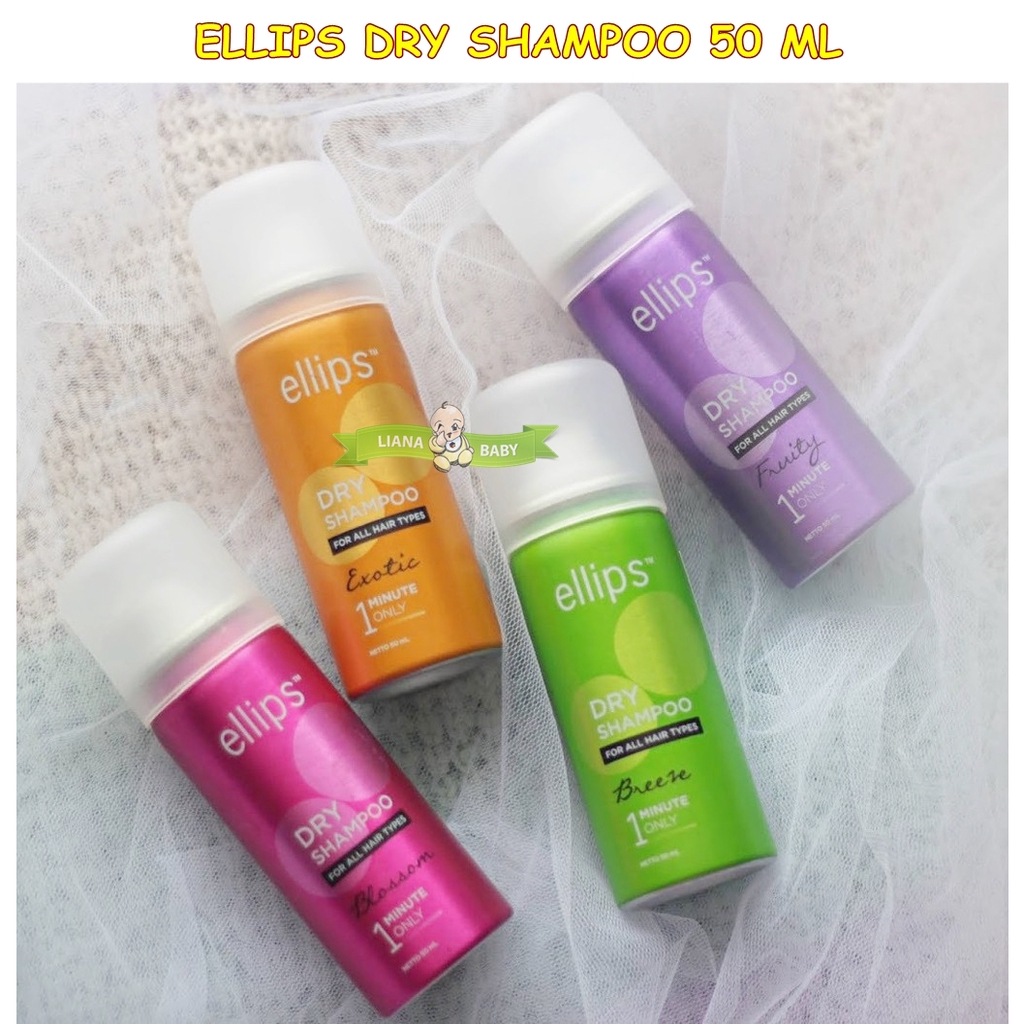 PERA377 PERAWATAN RAMBUT ELLIPS DRY SHAMPOO 50 ML FOR ALL HAIR TYPES