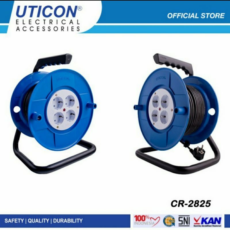 Kabel roll Jumbo 4Lubang 25m Uticon CR-2825