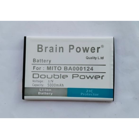 Double Power Battery Batere Batre Baterai Brain Power Mito A230 A91 BA000124 BA00124