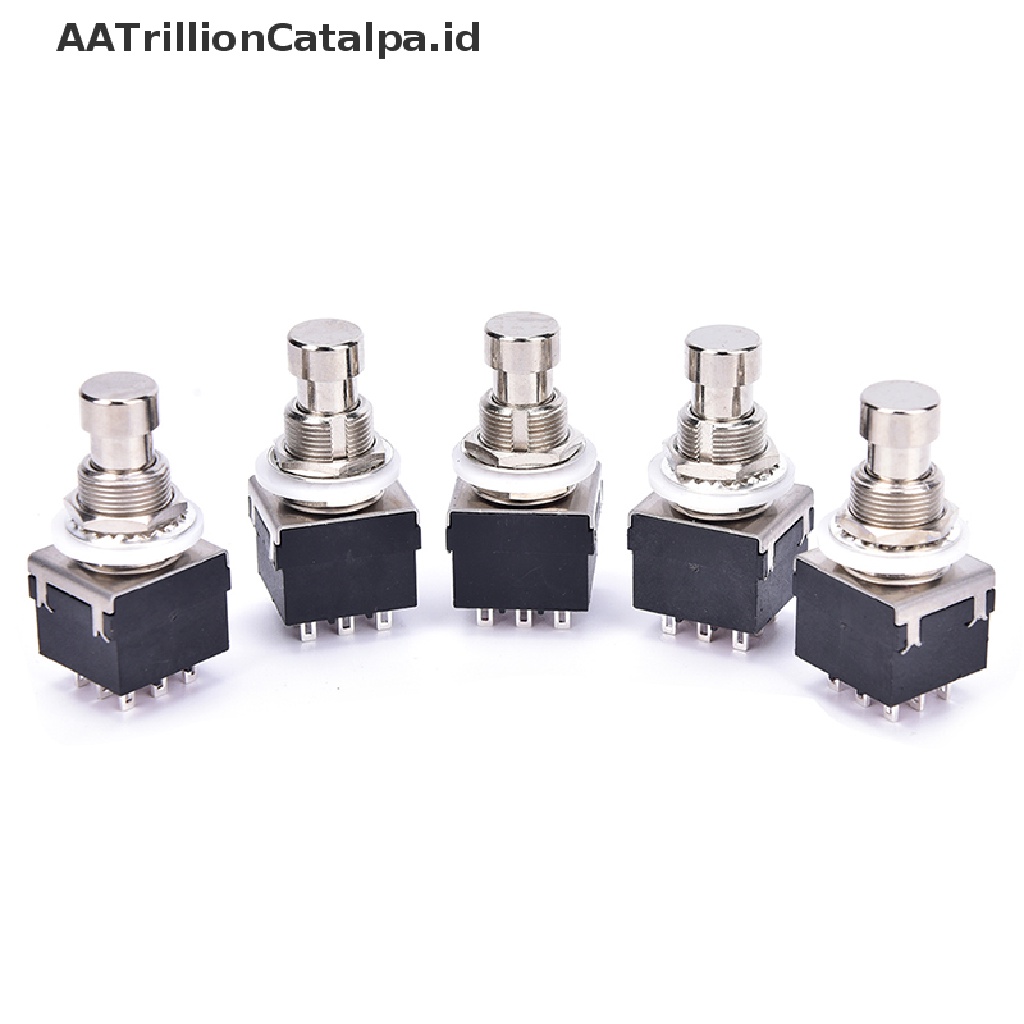 Aatrillioncatalpa 5pcs Pedal Efek Gitar Elektrik 3PDT 9-Pin Dengan True Bypass