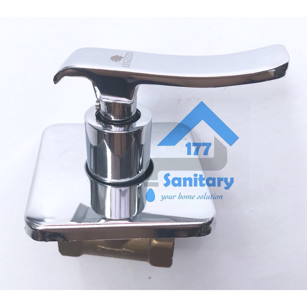 Stop Kran Tanam Kuningan Minimalis Murah Augusto 8590- Keran Air Tanam Wall Shower Faucet brass valve dalam tembok/K5