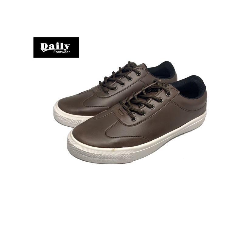 Sepatu Sneakers Cowok Keren Sepatu Pria Casual Coklat
