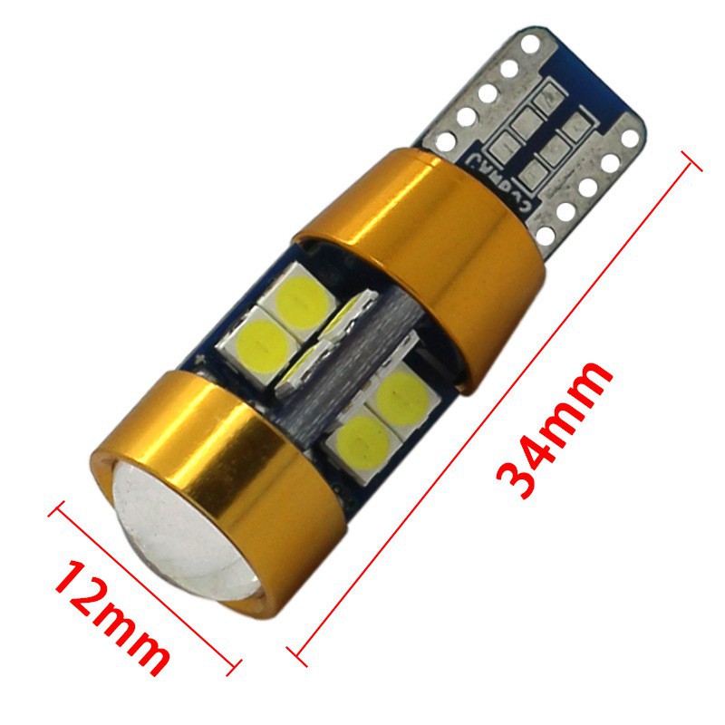 1pc Lampu Led T10 W5W 19smd 3030lamp Untuk Plat Nomor Kendaraan