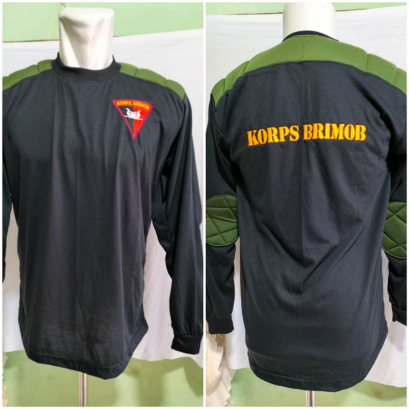 KAOS LENGAN PJG TULISAN BORDER BRIMOB /BORDER