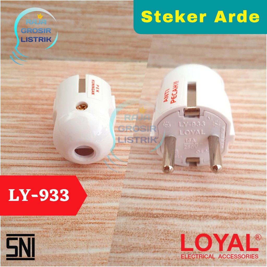 Steker Loyal Arde LY 933 White SNI Kuningan