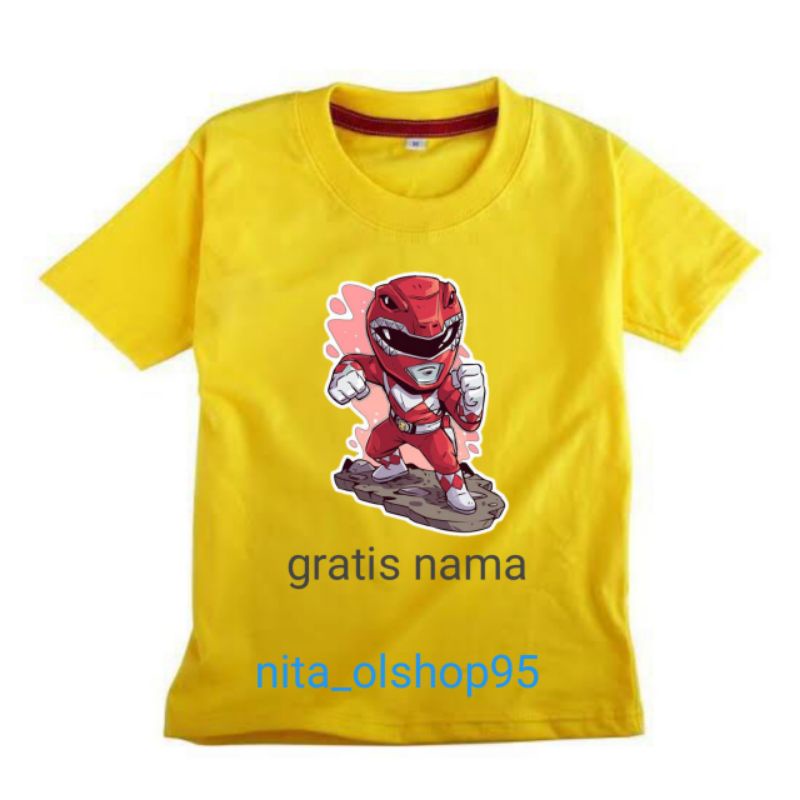 baju anak power ranger merah