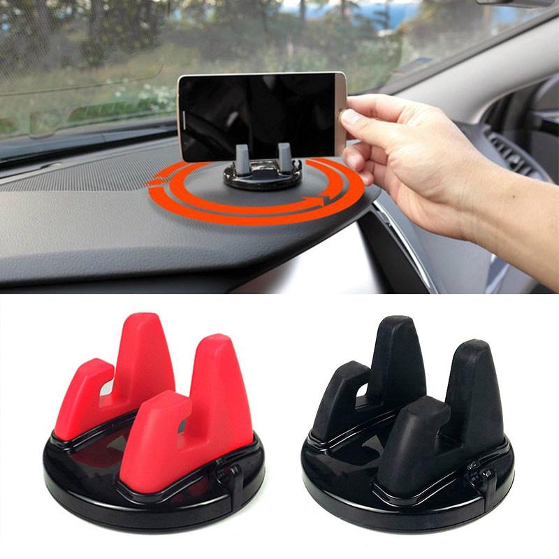 Bracket Stand Mount Dasbor Mobil Rotasi 360 Derajat Holder Handphone / GPS Universal