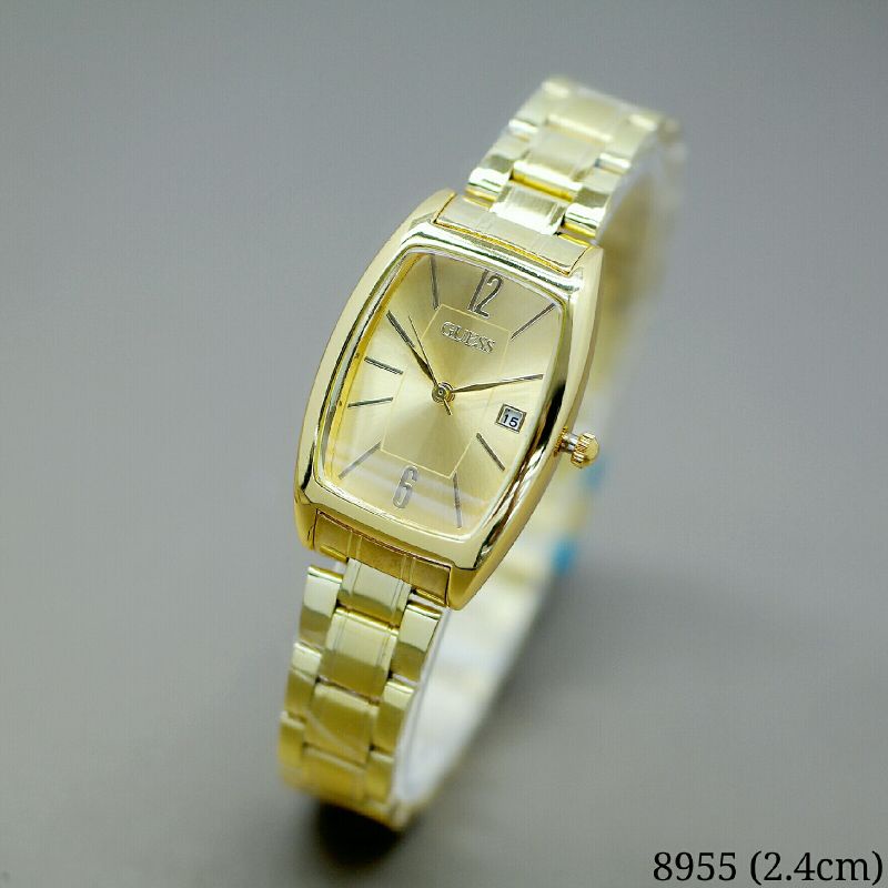 Jam tangan wanita guess 8955 jam tangan wanita rantai stainless gold