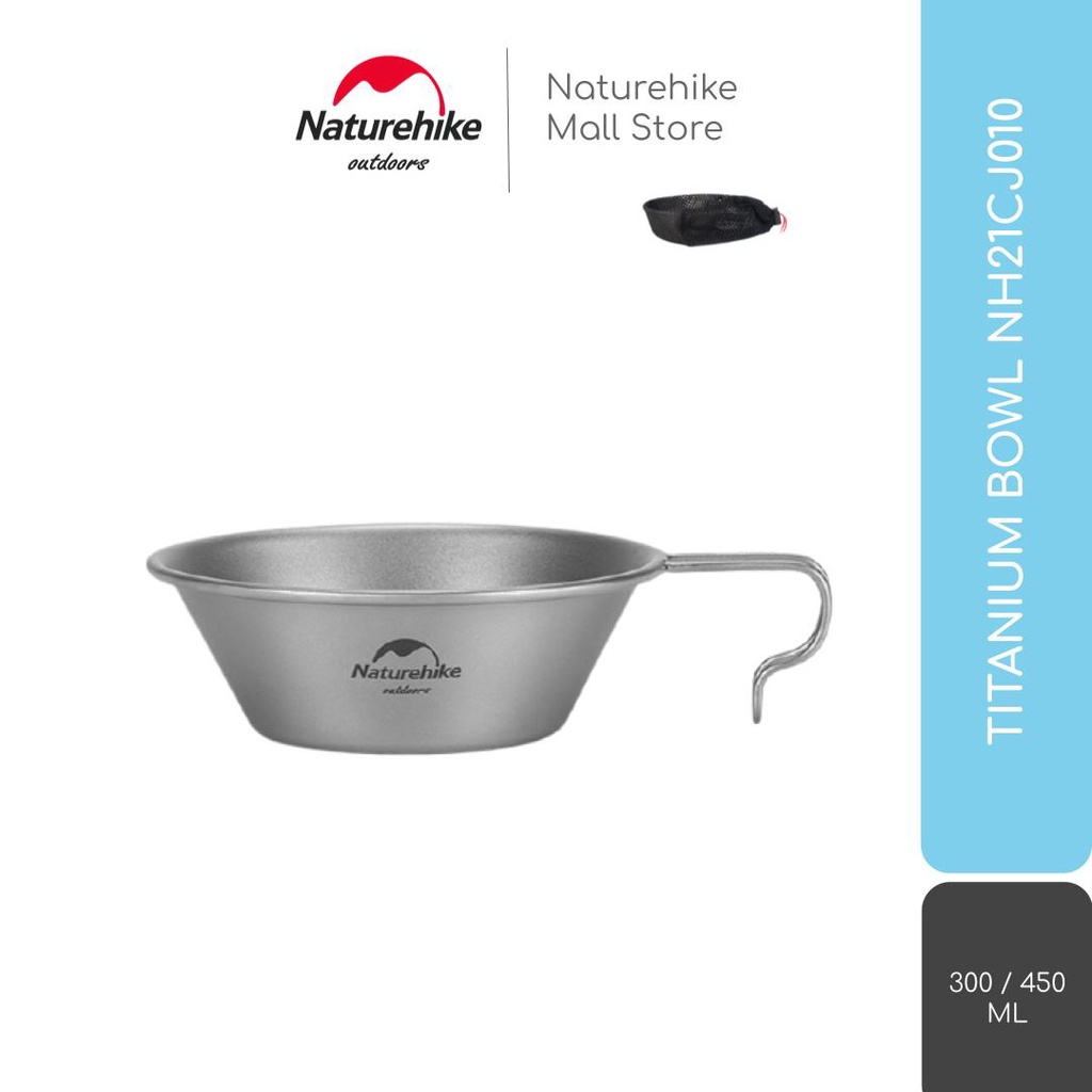 MANGKUK / PANCI / GELAS TITANIUM CAMPING NATUREHIKE NH21CJ010