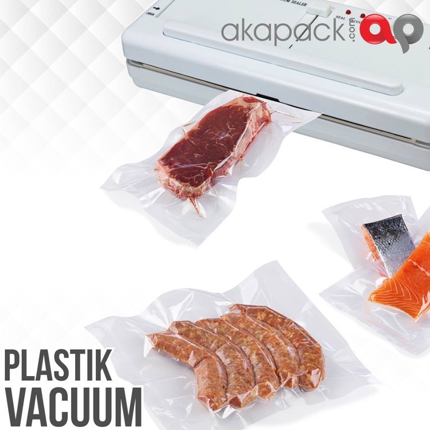 

Plastik Vacuum 20x30 POLOS Bahan Nylon dan Food Grade VB 100pc / kemasan frozen food
