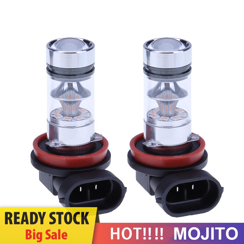 2pcs Lampu Kabut Led 100w H8 / H11 20smd 100w Untuk Mobil