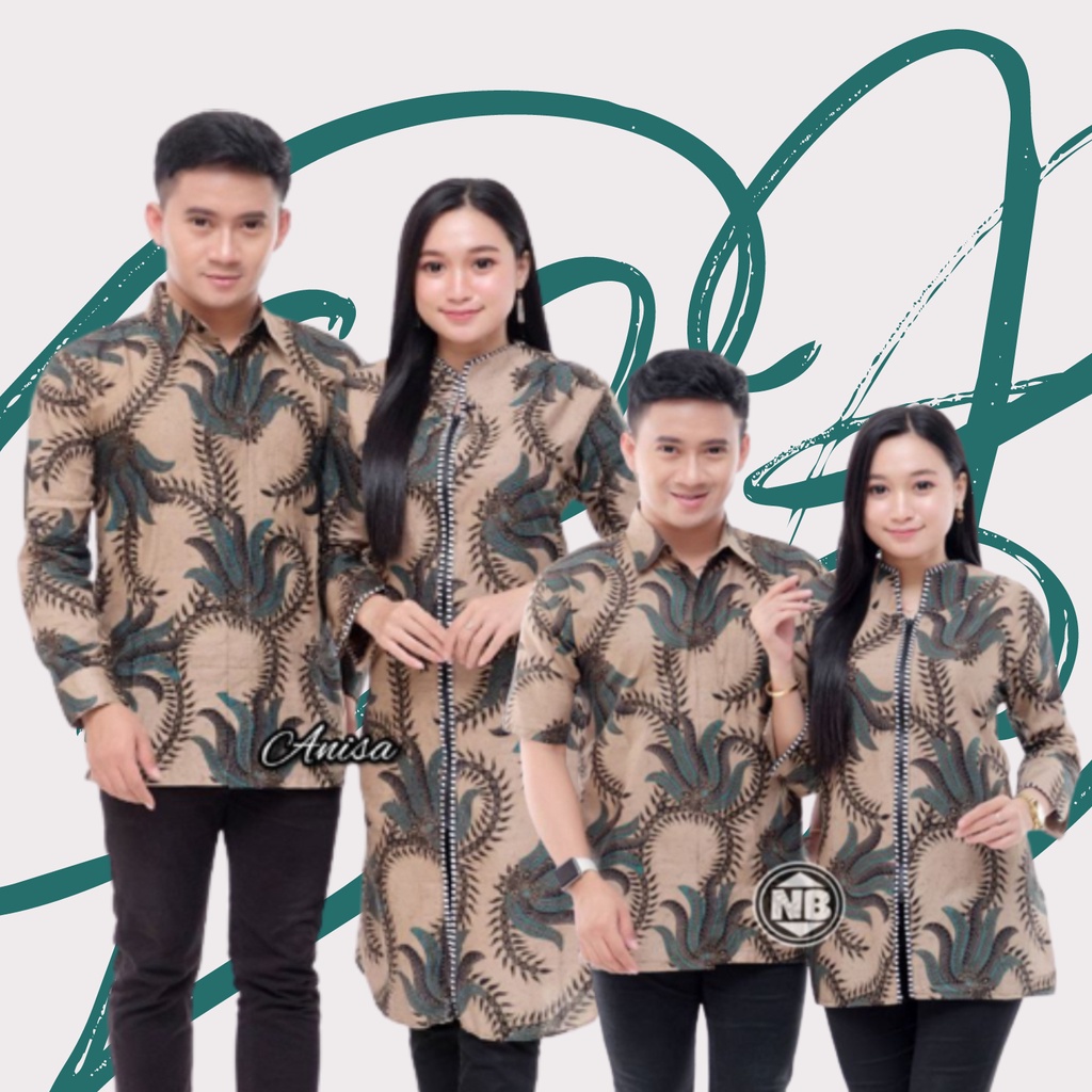 ATASAN BAJU BATIK COUPLE [BISA SATUAN] HEM PRIA LENGAN PENDEK KEMEJA PRIA LENGAN PANJANG BLOUSE TUNI