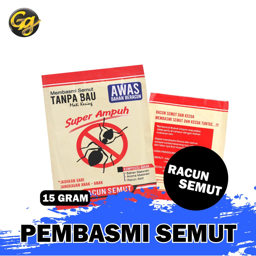 Sachet Racun Semut Bubuk Super Ampuh Pembasmi Semut Obat semut bubuk powder