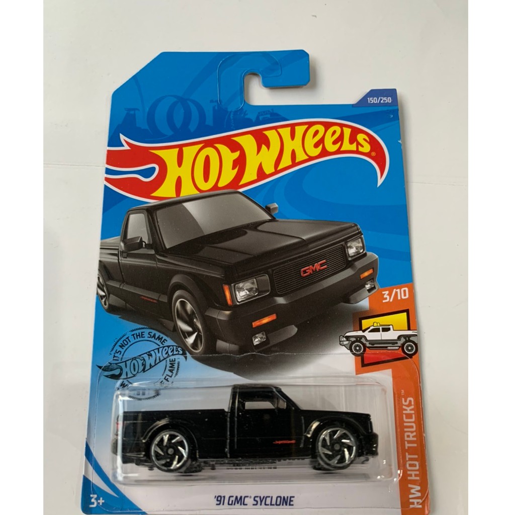 HOT WHEELS HOTWHEELS 91 GMC SYCLONE PICKUP HITAM DIECAST MOBIL MOBILAN ANAK ORIGINAL LANGKA PROMO