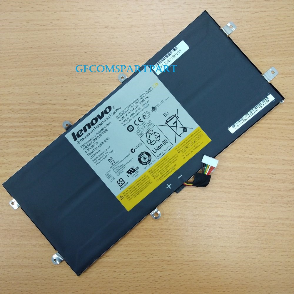 Baterai Batre Laptop Lenovo Original IdeaPad Yoga 11 11S Ultrabook Series L11M4P13, 4ICP4/56/120