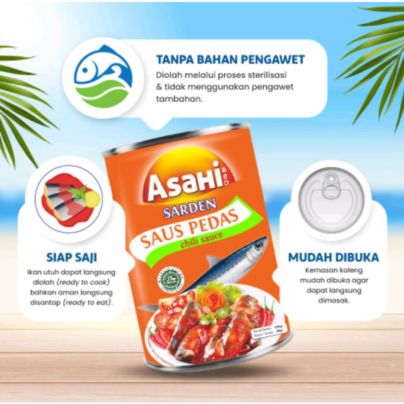 Asahi Sarden Saos Tomat &amp; Pedas 425gr