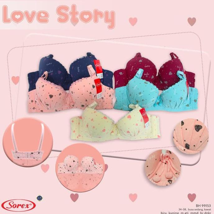 PusatBra Bra BH Kawat Love Story 34-38 99153 So Lovely - 38