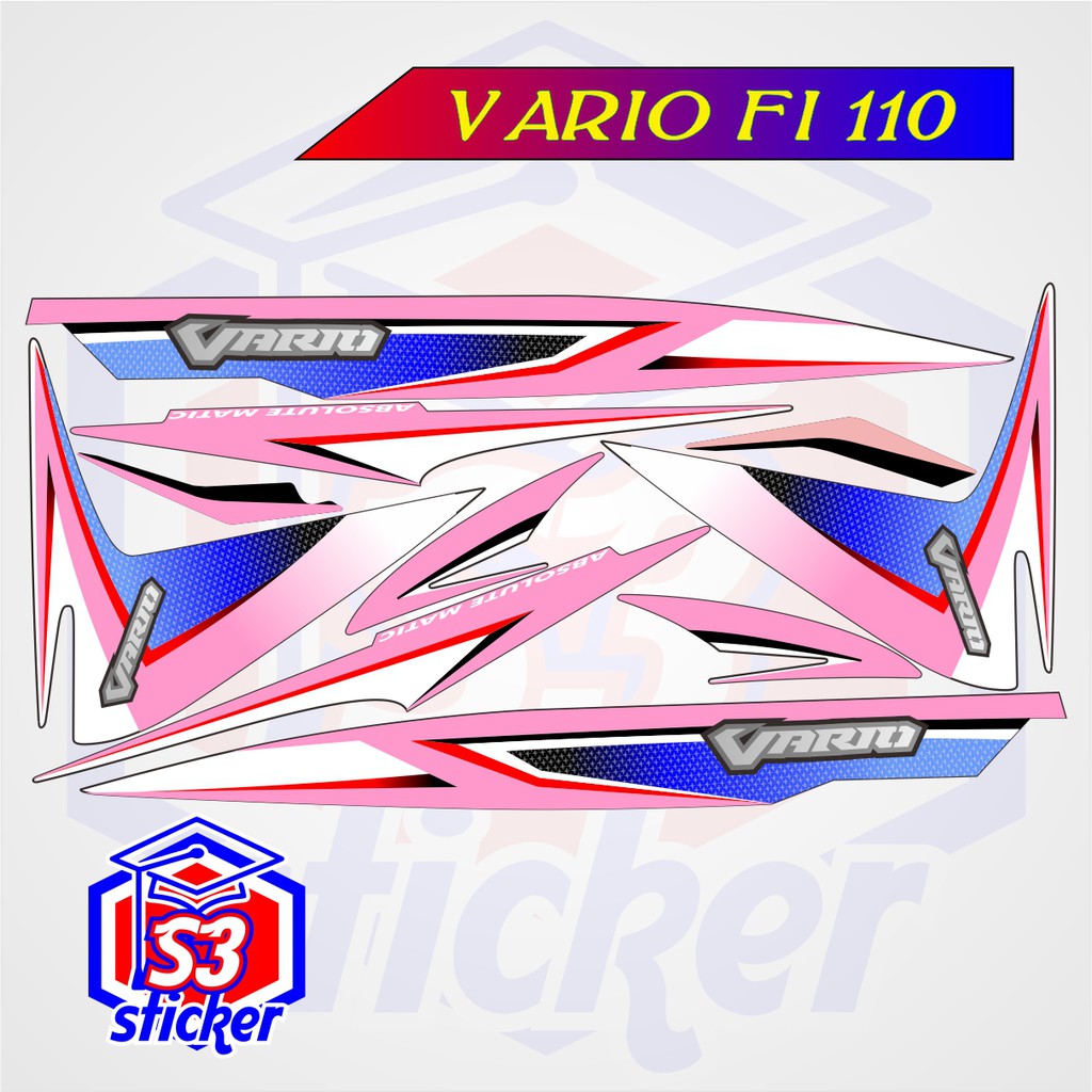 STICKER STRIPING MOTOR HONDA VARIO 110 FI