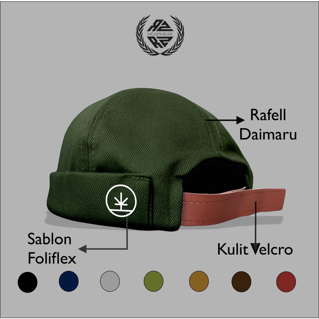 Topi Pria Peci Uas Mikihat Dewasa Logo LGN Kaligrafi Muslim Kwalitas Import