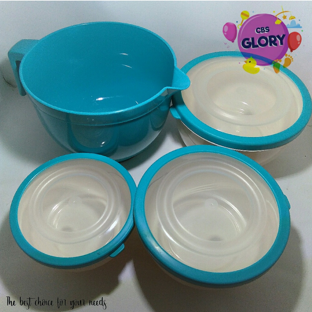 HOMECOOK Mixing Bowl Set Mangkuk Pengaduk Isi 4 pcs