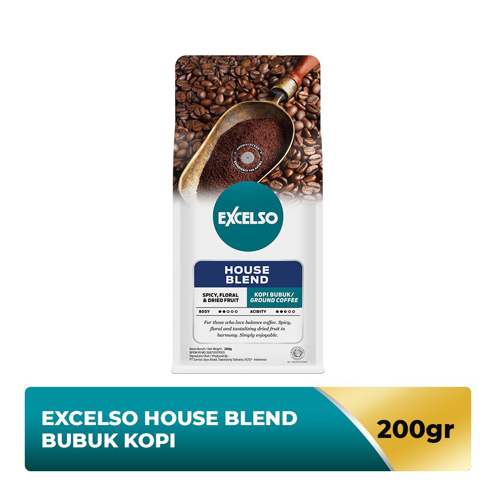 

Excelso House Blend Coffee 200 Gram - Ground Bubuk