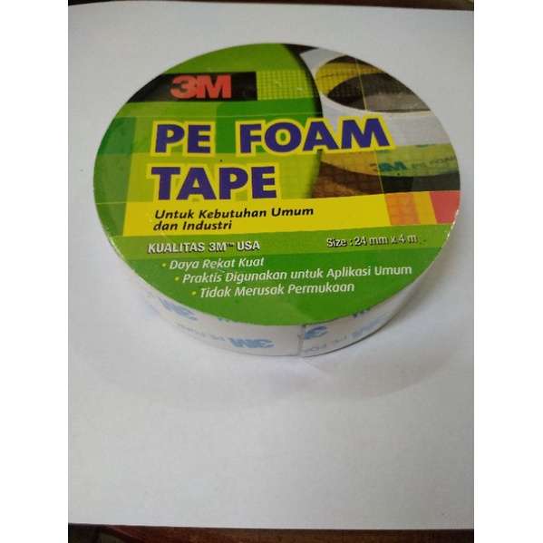 

Isolasi bolak balik foam 3M ( PE foam tape)