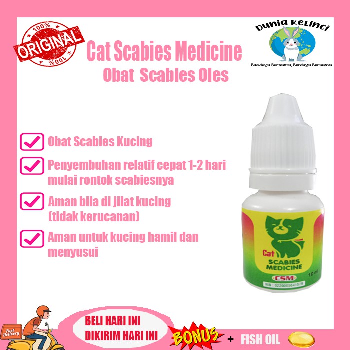 OBAT SCABIES KUCING OLES CAT SCABIES MEDICINE GATAL GUDIK