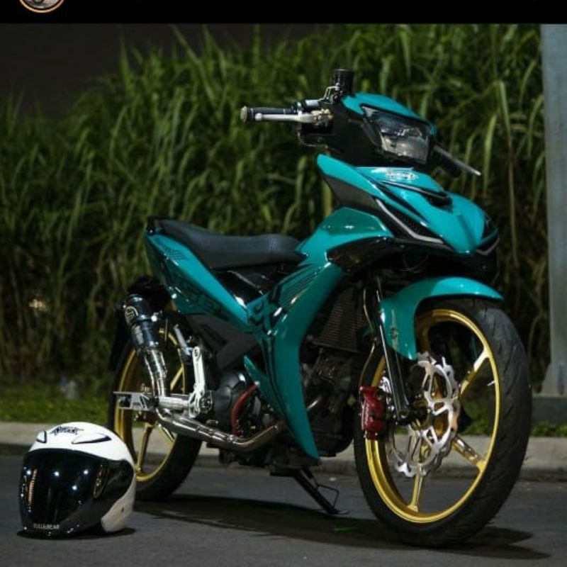 STRIPING YAMAHA MX KING 150 Y15ZR LIS HITAM