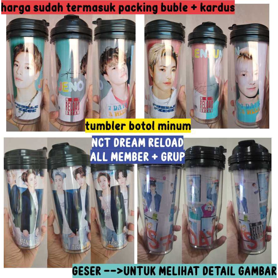 Tumbler Botol Minum KPOP NCT DREAM Reload versi Puzzle piece 7 days