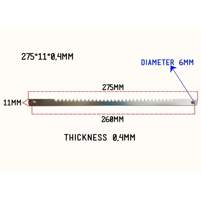 Knife Cake | Bread Slicer Blade-Pisau Roti Tawar/Pisau Sandwich-Food Grade-275
