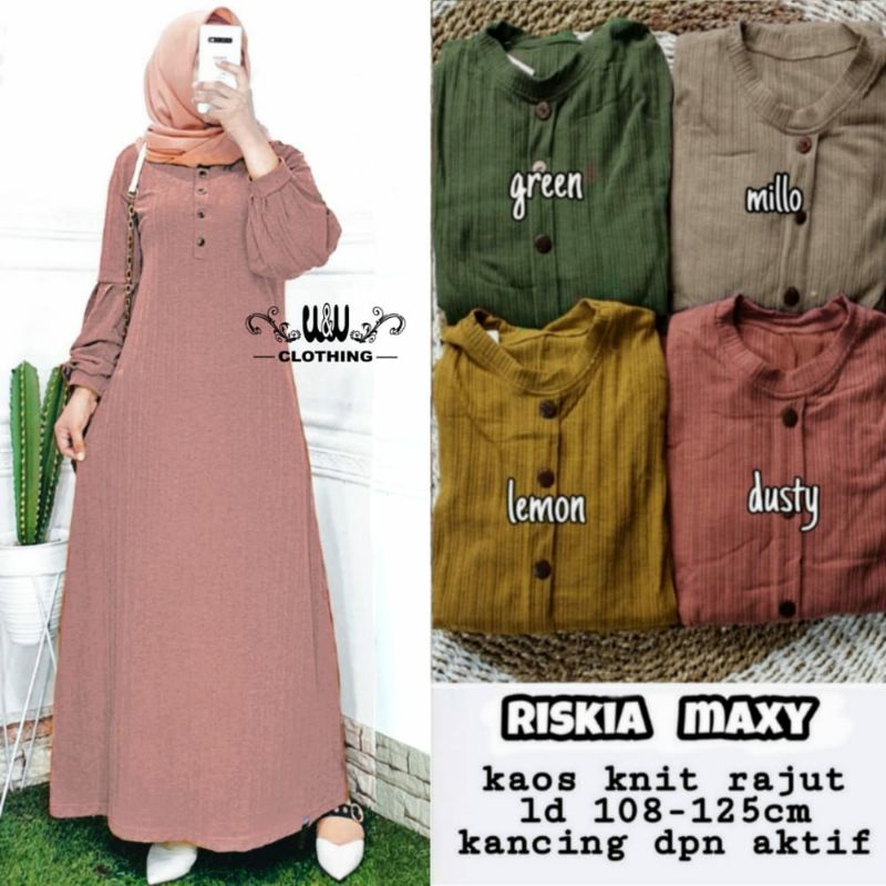 RISKIA MAXY #dress murah #maxy #cod