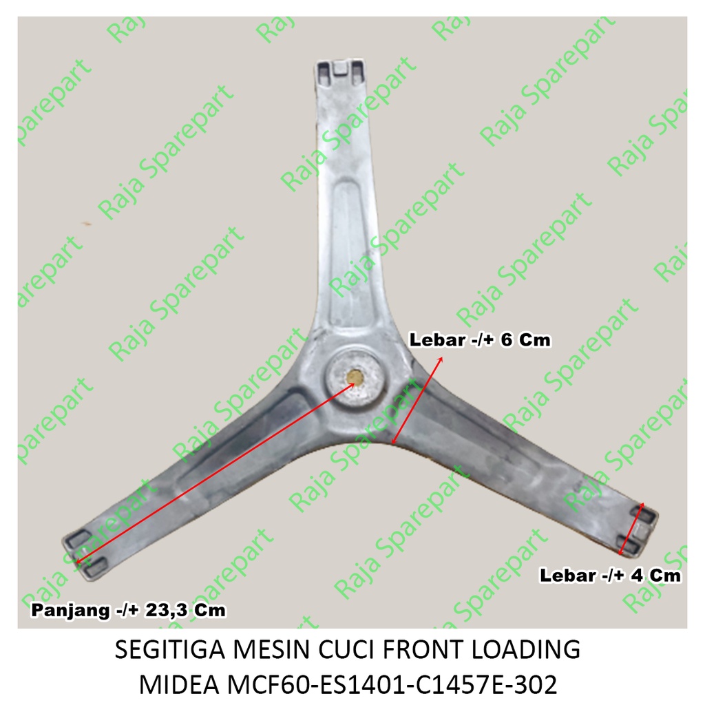 Segitiga Tabung Mesin Cuci MIDEA Front Loading MCF60-ES1401-C1457E-302