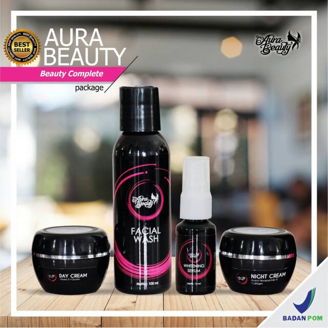 CREAM TERLARIS no. 1 di SHOPEE aurabeauty pemutih wajah booming glowing  aman halal BPOM