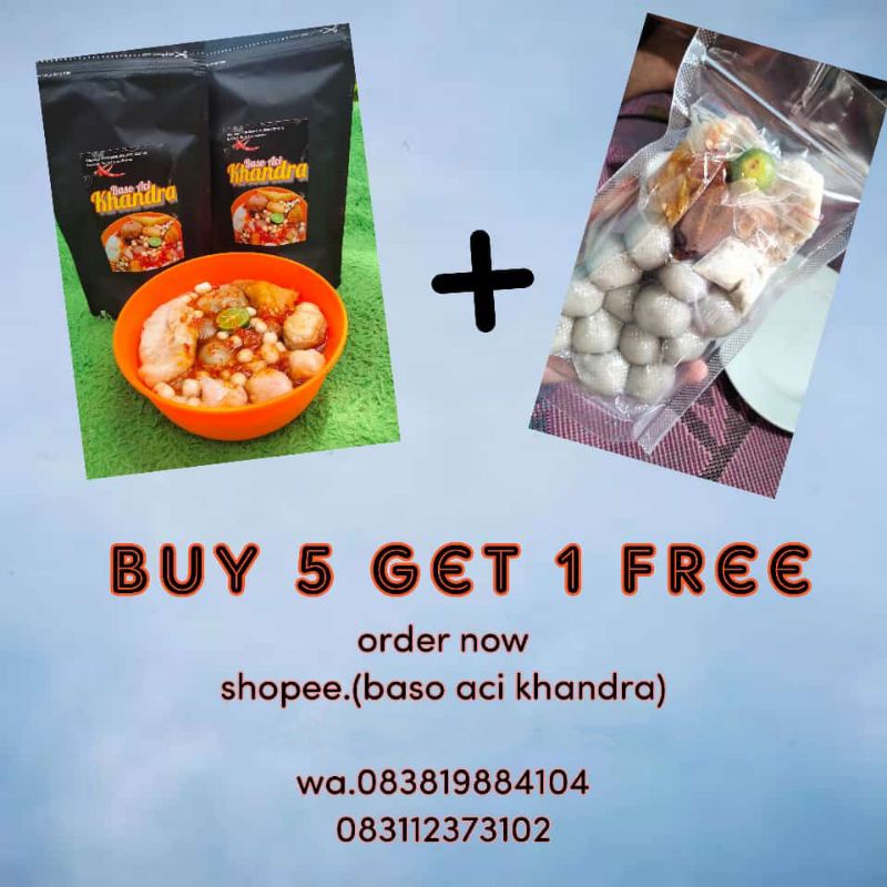 

Paket Beli 5 Dapat 1 Baso Aci Khandra Jumbo
