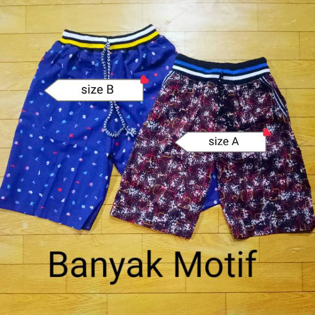 Celana Pendek Anak Cowok katun stretch banyak motif (katun stretch anak) harian santai