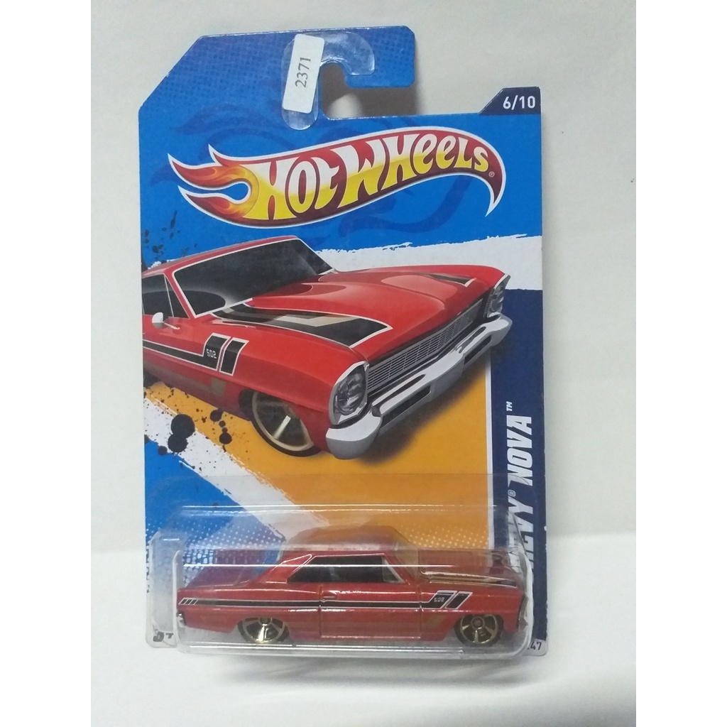 HOT WHEELS 66 CHEVY NOVA MERAH @