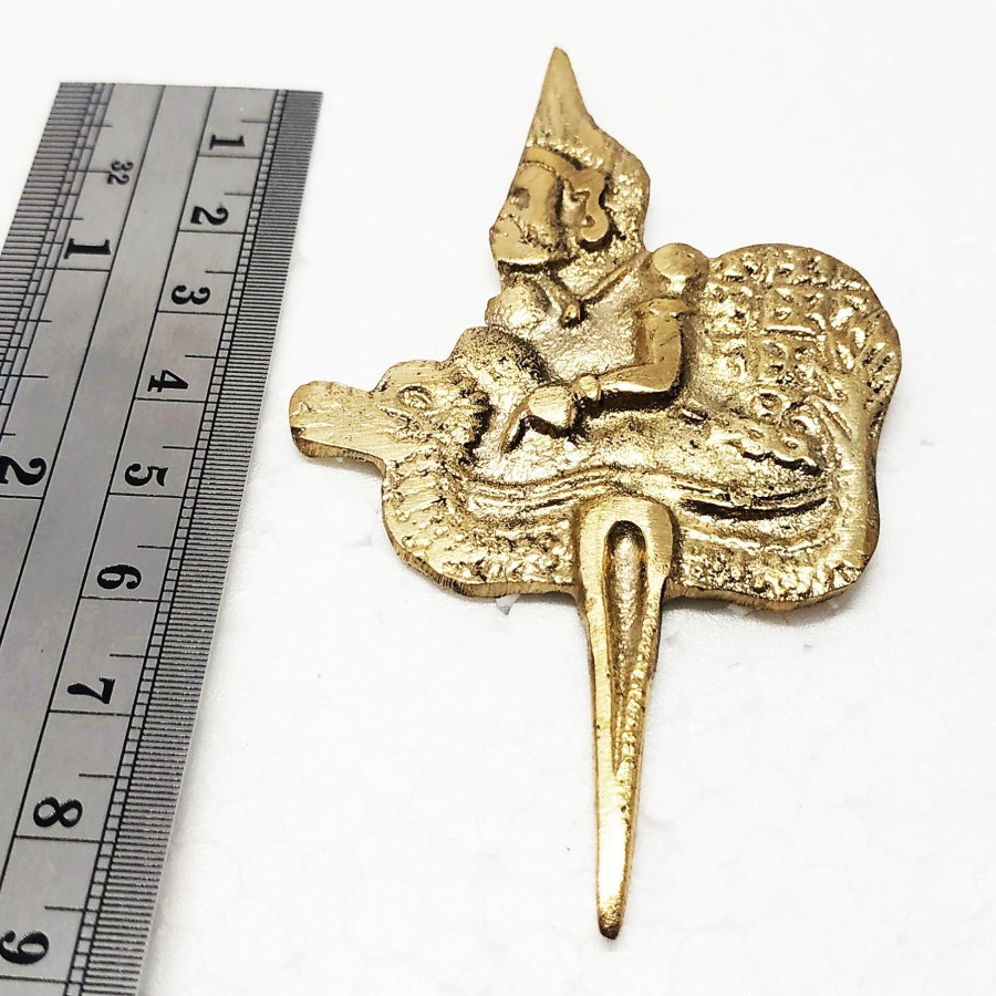 Pusaka Kris Istimewa Antik Bahan Kuningan Motif Semar Naik Naga Unik