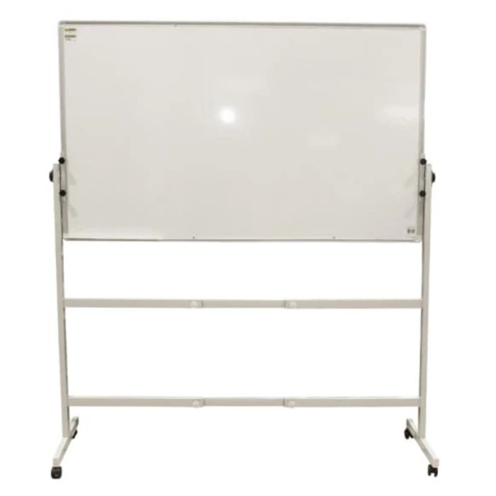 

Papan tulis 2sisi /White Board 2 sisi dengan kaki roda - 90x120CM