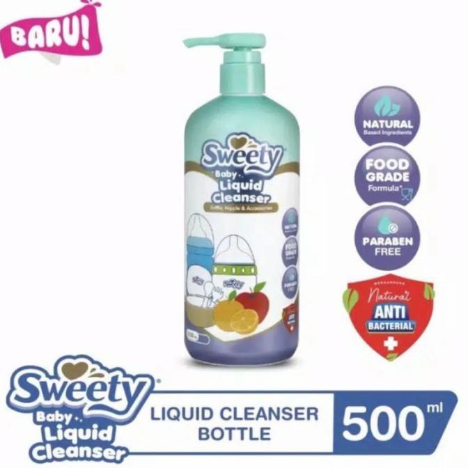 Cantik Sweety Baby Liquid Cleanser Pump 500Ml, Sabun Pencuci Botol Bayi Hot Sale