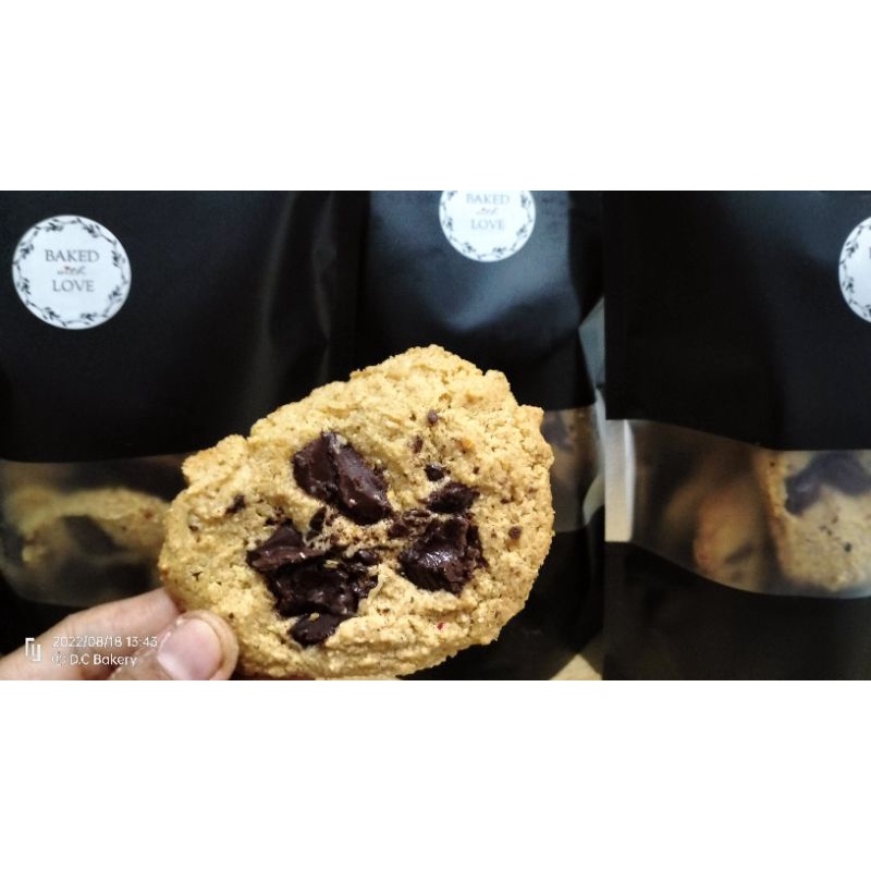 

COOKIES DIET/GLUTEN FREE/TOPING COKLAT/DIET 100gr