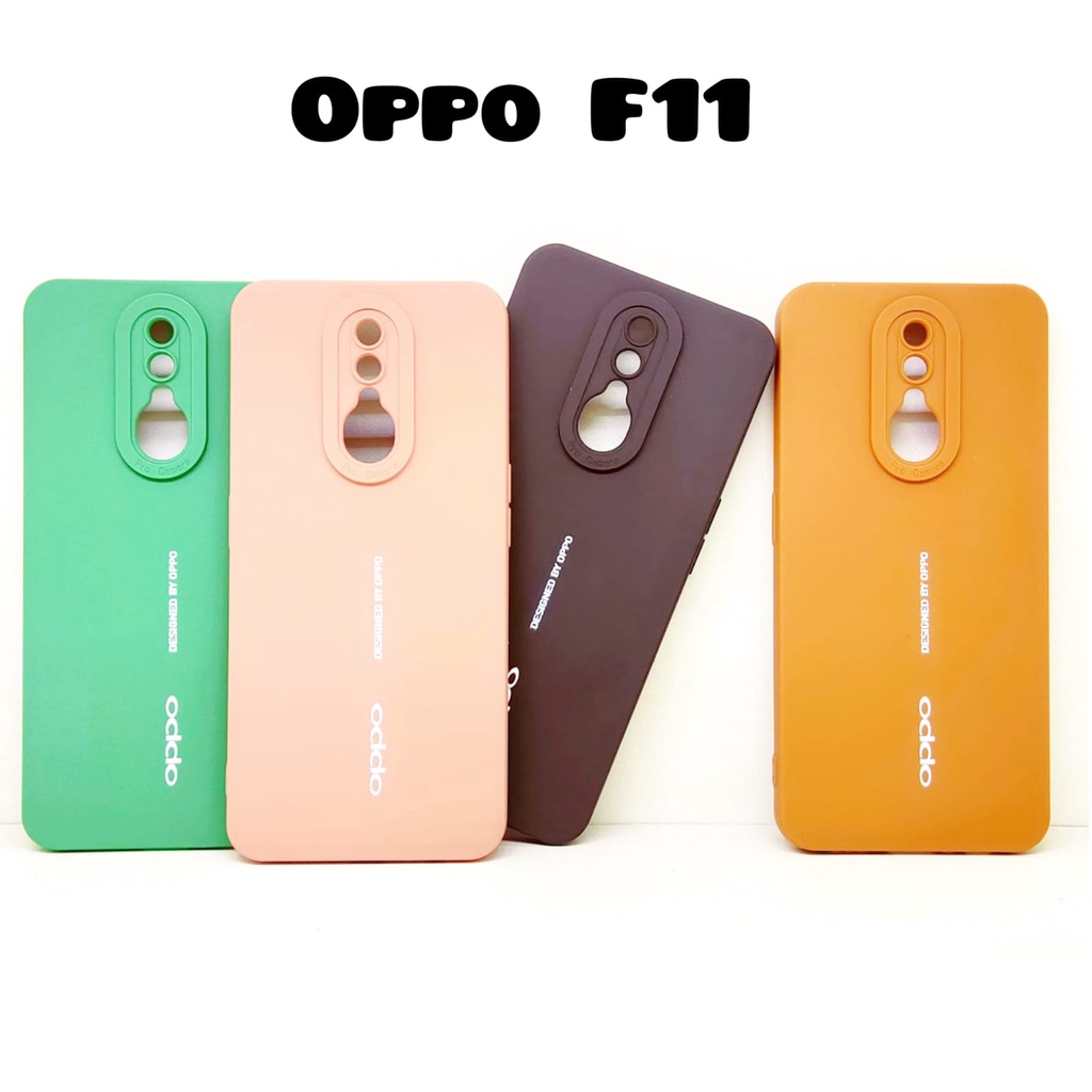 Luxury Soft Matte Case 9D Oppo F9 F11 A3S A12 A1K Reno 4F 5F 6 4G Solid Color Angel Eye Lens