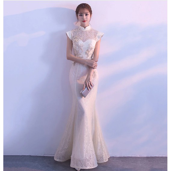 Cheongsam Oriental Womens Dress Fashion Chinese Style Elegant Long Qipao Luxury Wedding