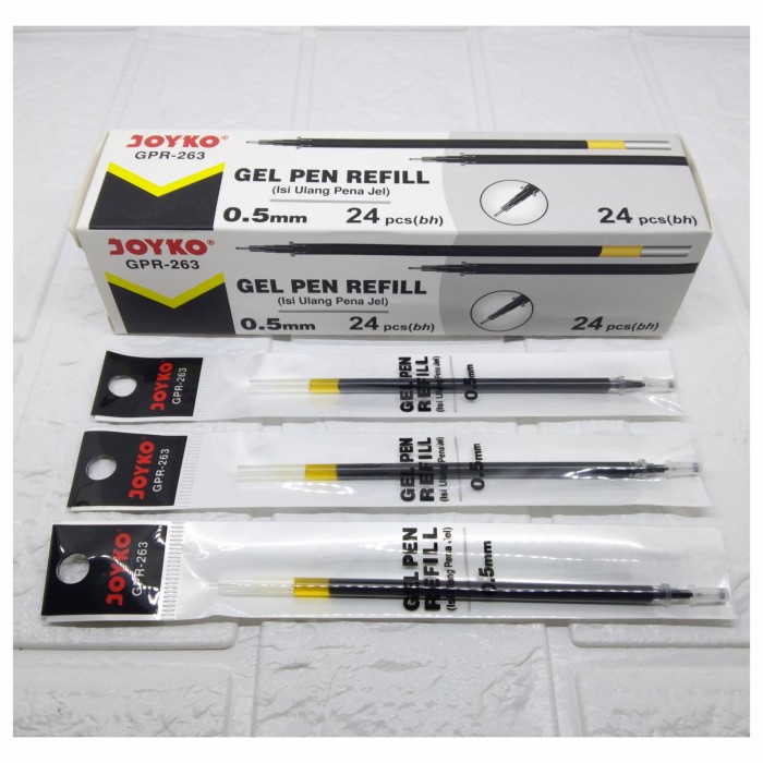 

Hemat Isi Pulpen Gel Refill Gel Pen Joyko Isi Ulang Pen Isi 24Pcs Hot Sale